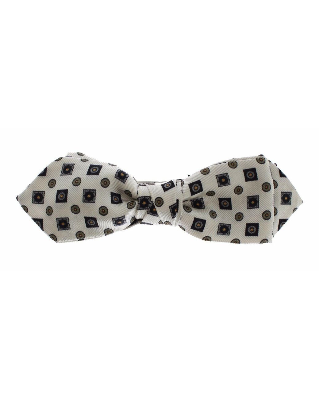 Dolce & Gabbana Black Dolce Gabbana White Silk Bowtie Leather Belt Gift Box for men