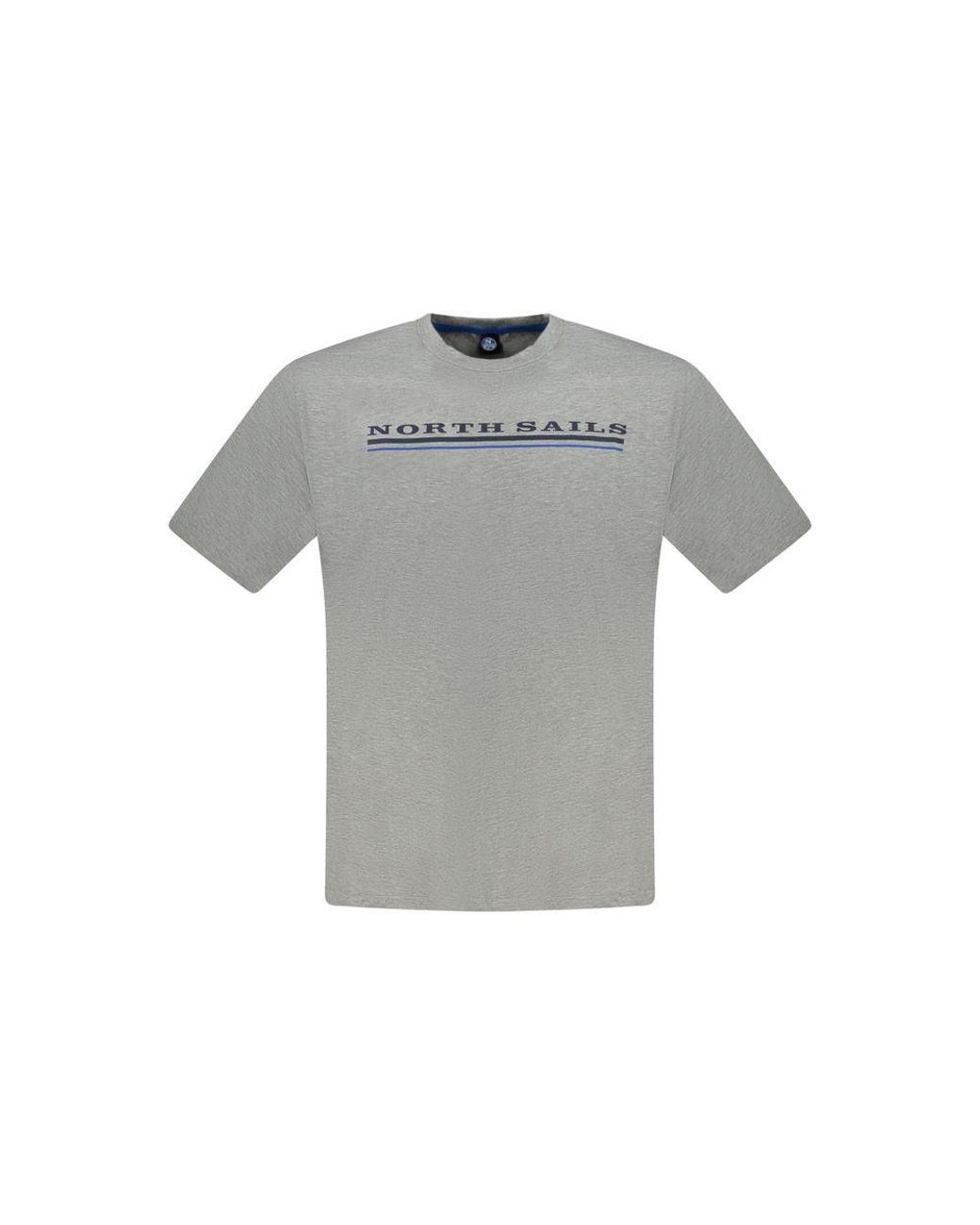 North Sails Gray Cotton T-Shirt for men