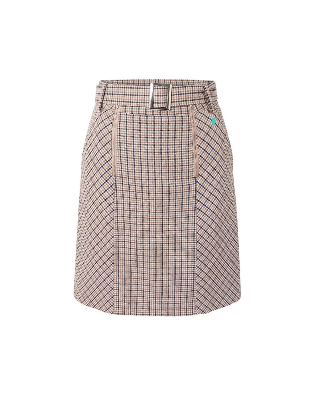 Trussardi Multicolor White Cotton Skirt