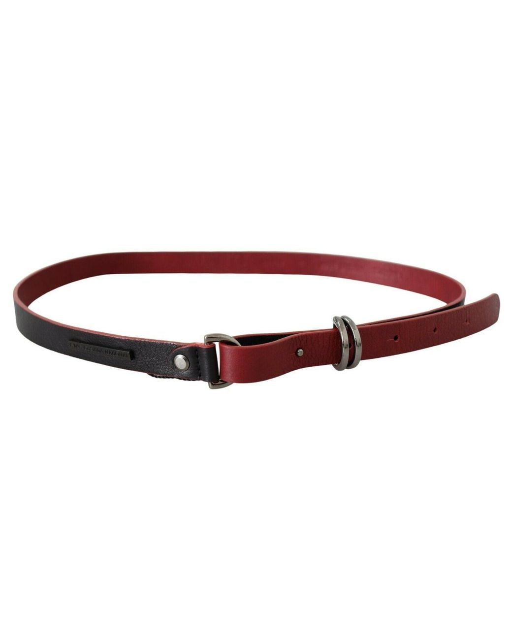 CoSTUME NATIONAL Black Skinny Leather Logo