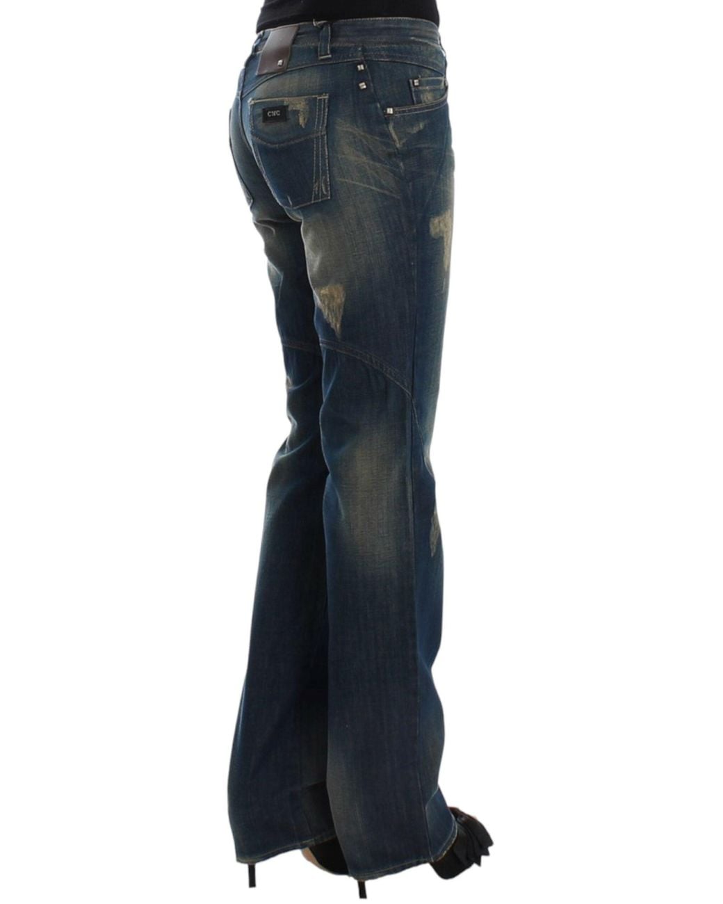 CoSTUME NATIONAL Blue Straight Leg Jeans
