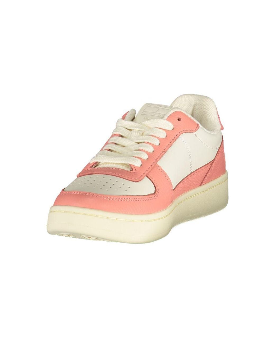 Tommy Hilfiger Pink White Polyurethane 's Sneaker
