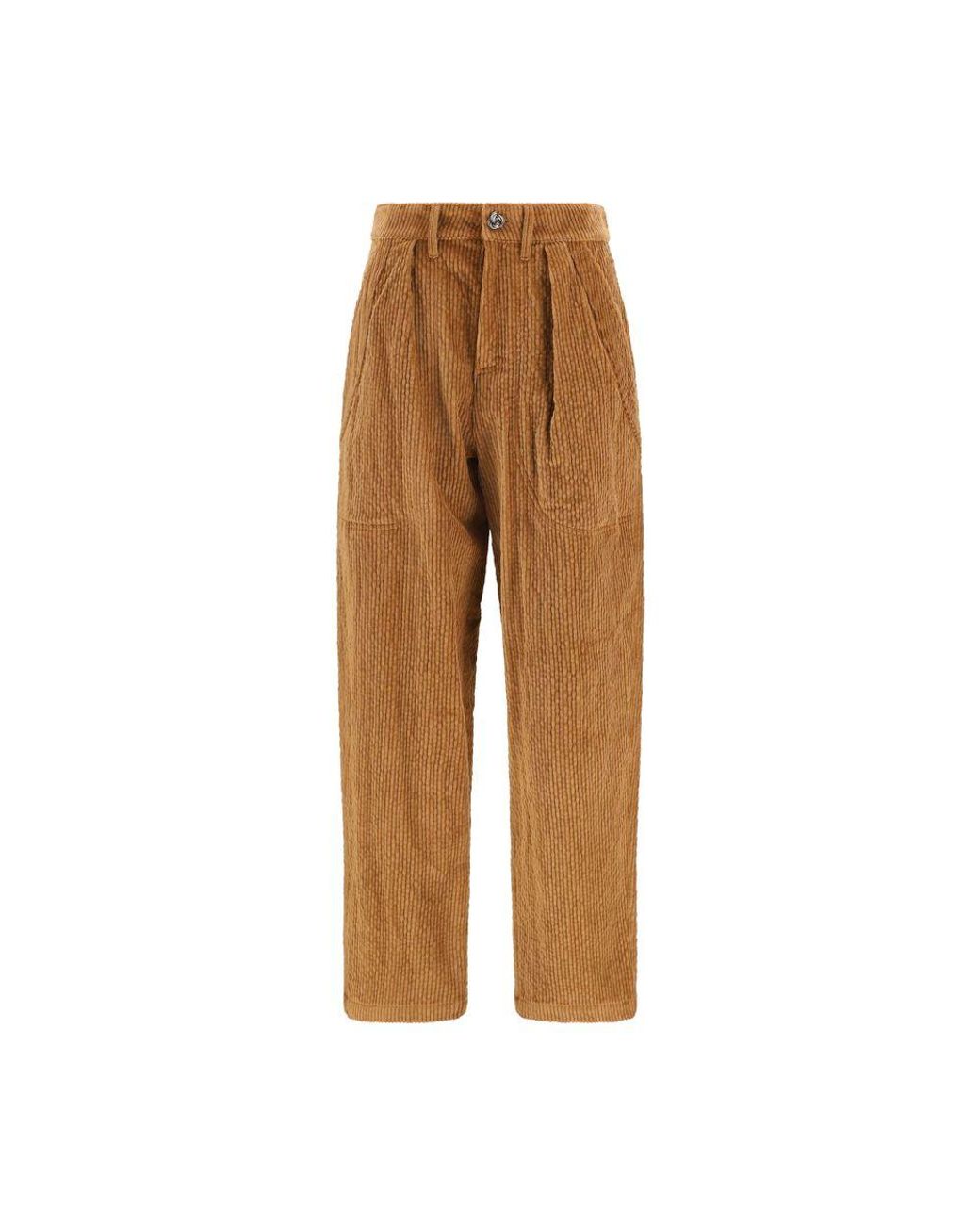Kristina Ti Brown Cotton Casual Pants