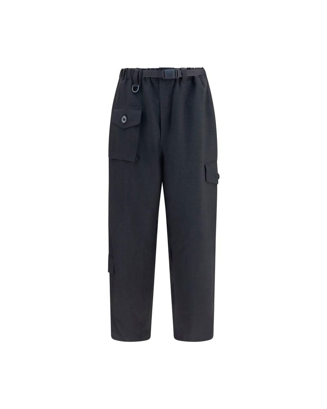 Y-3 Blue Black Polyester Athletic Pants - L for men