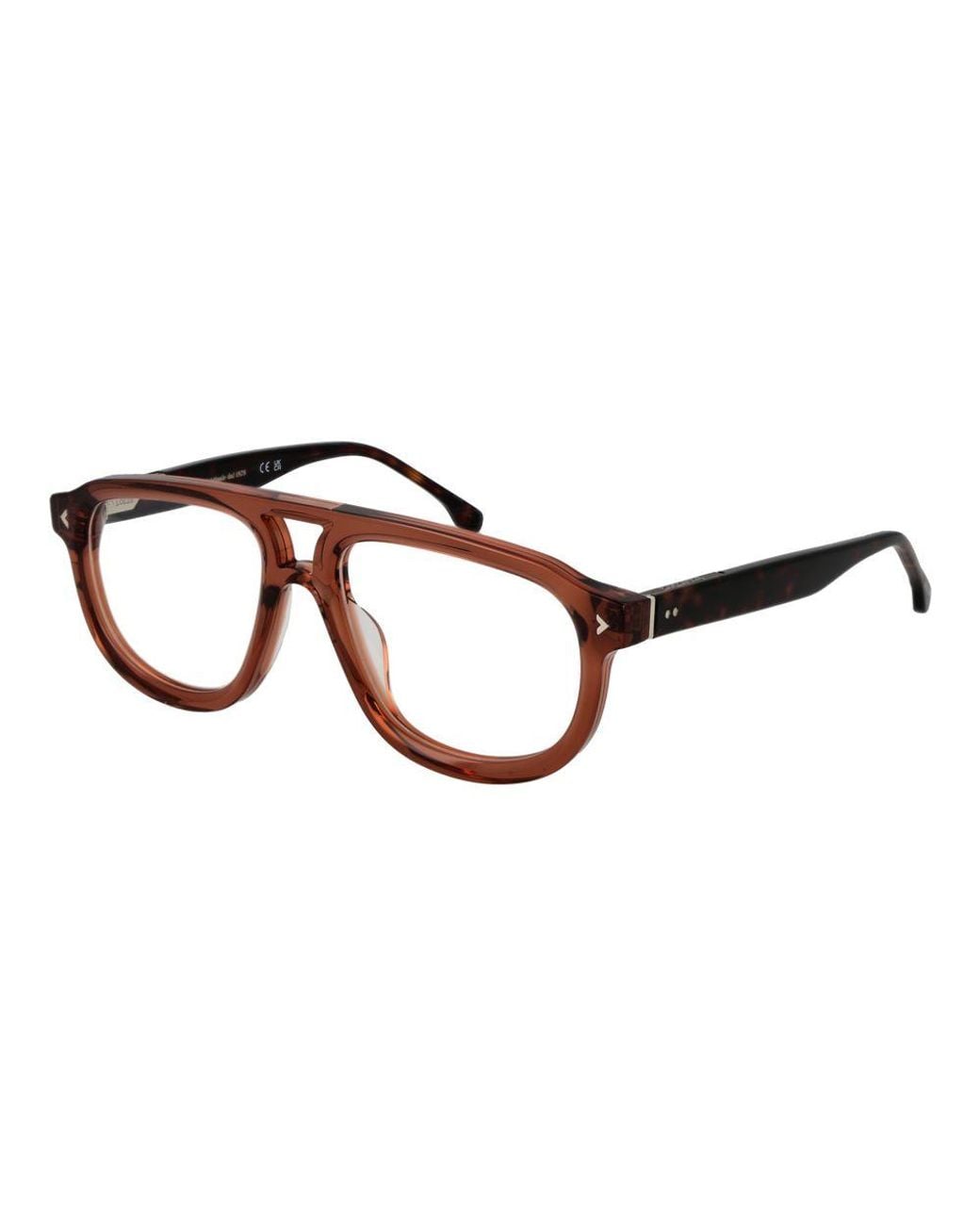 Lozza Brown Cellulose Acetate Glasses (Frames) for men