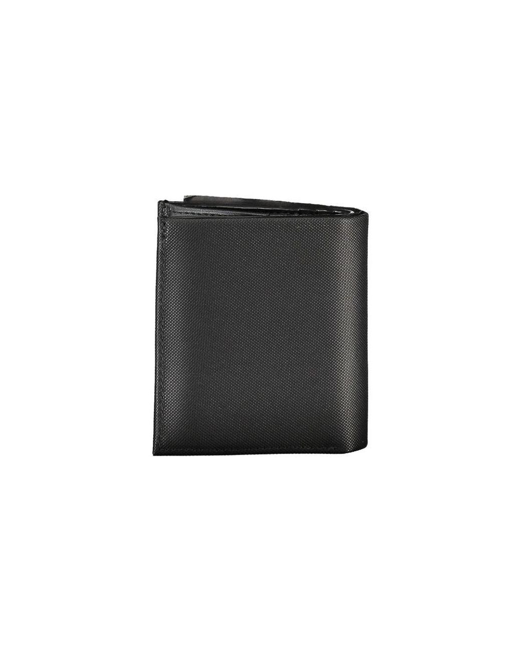 Calvin Klein Black Sleek Leather Bi-Fold Wallet With Rfid Block for men