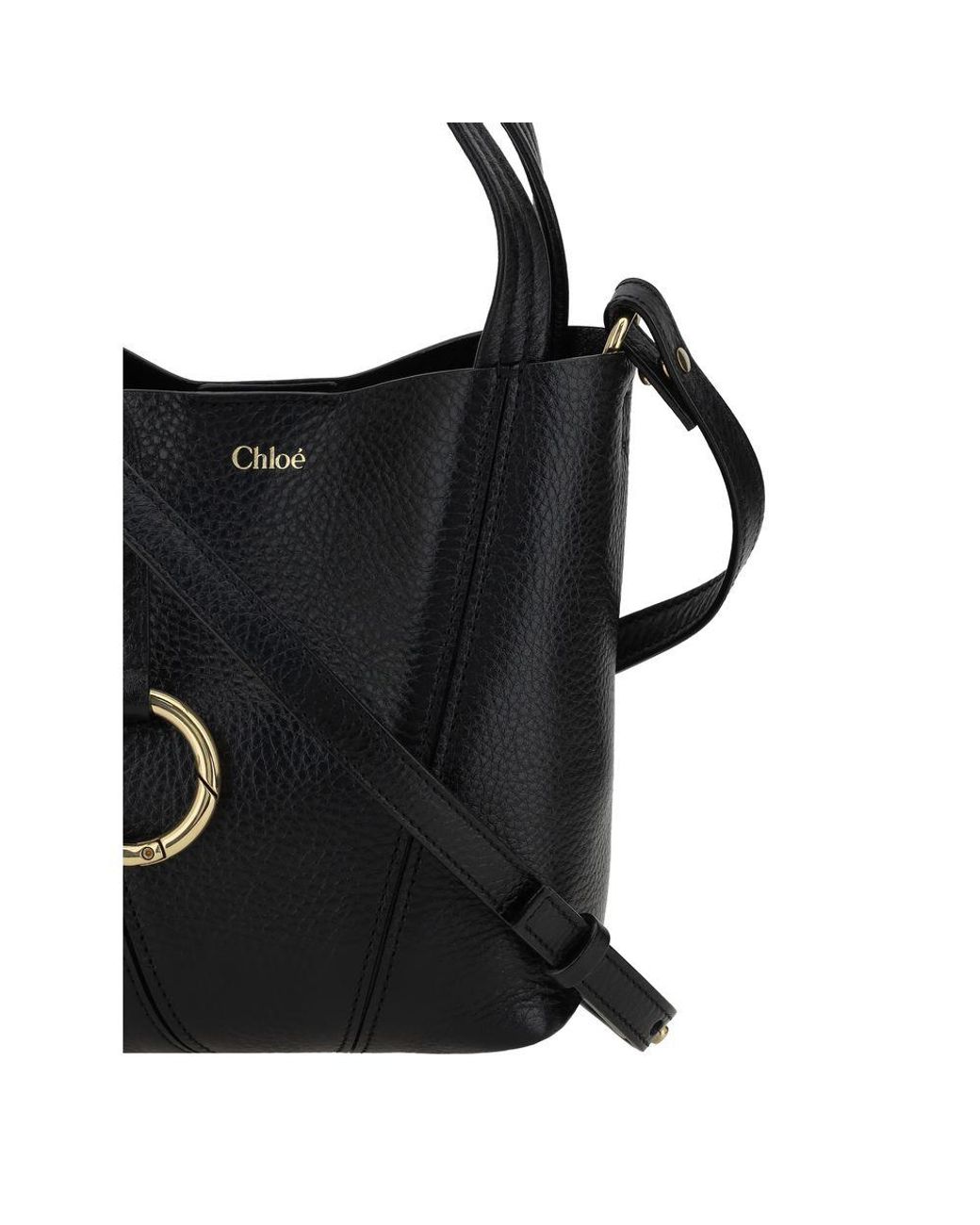 Chloé Black Calf Leather Bos Taurus Shoulder Bag for men