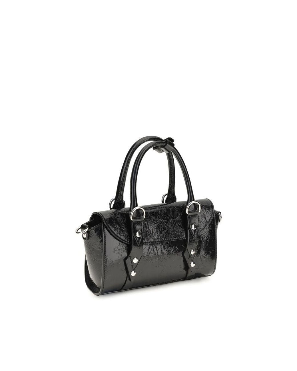 Vivienne Westwood Black Calf Leather Bos Taurus Shoulder Bag