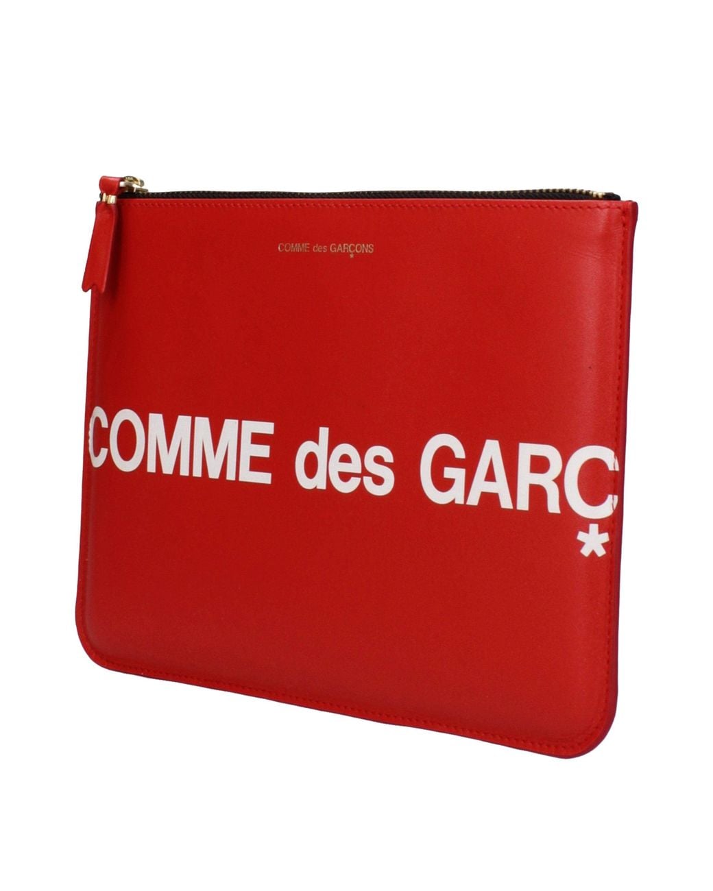 Comme des Garçons Red Leather Clutch Bag