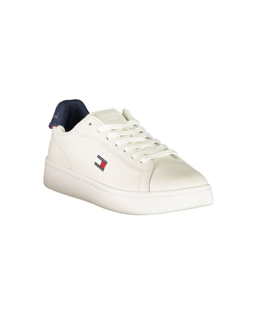 Tommy Hilfiger White Bianco Polyurethane 's Sneaker