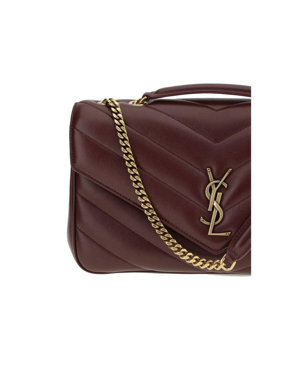 Saint Laurent Brown Loulou Shoulder Bag