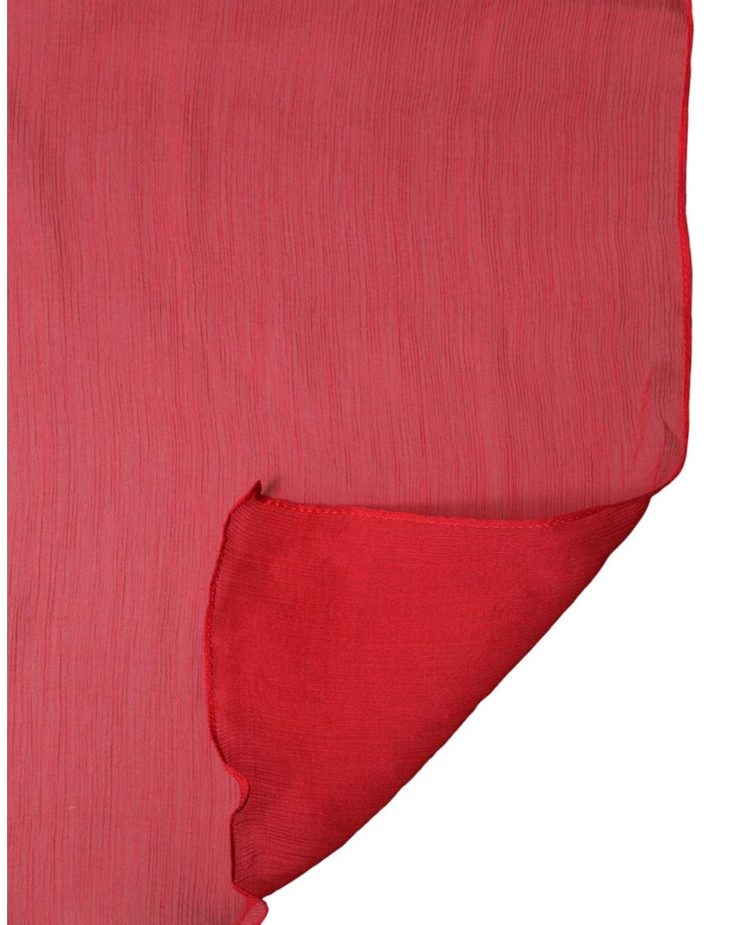 Dolce & Gabbana Red Stole Silk Neck Wrap Shawl Scarf for men