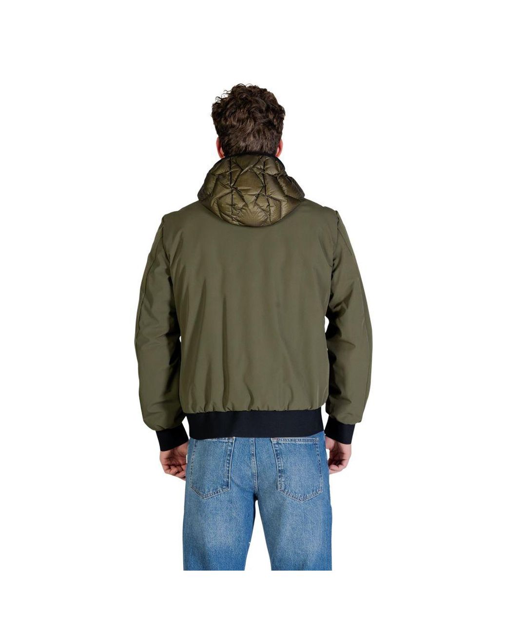 Peuterey Green Polyamide Coat Clothing for men