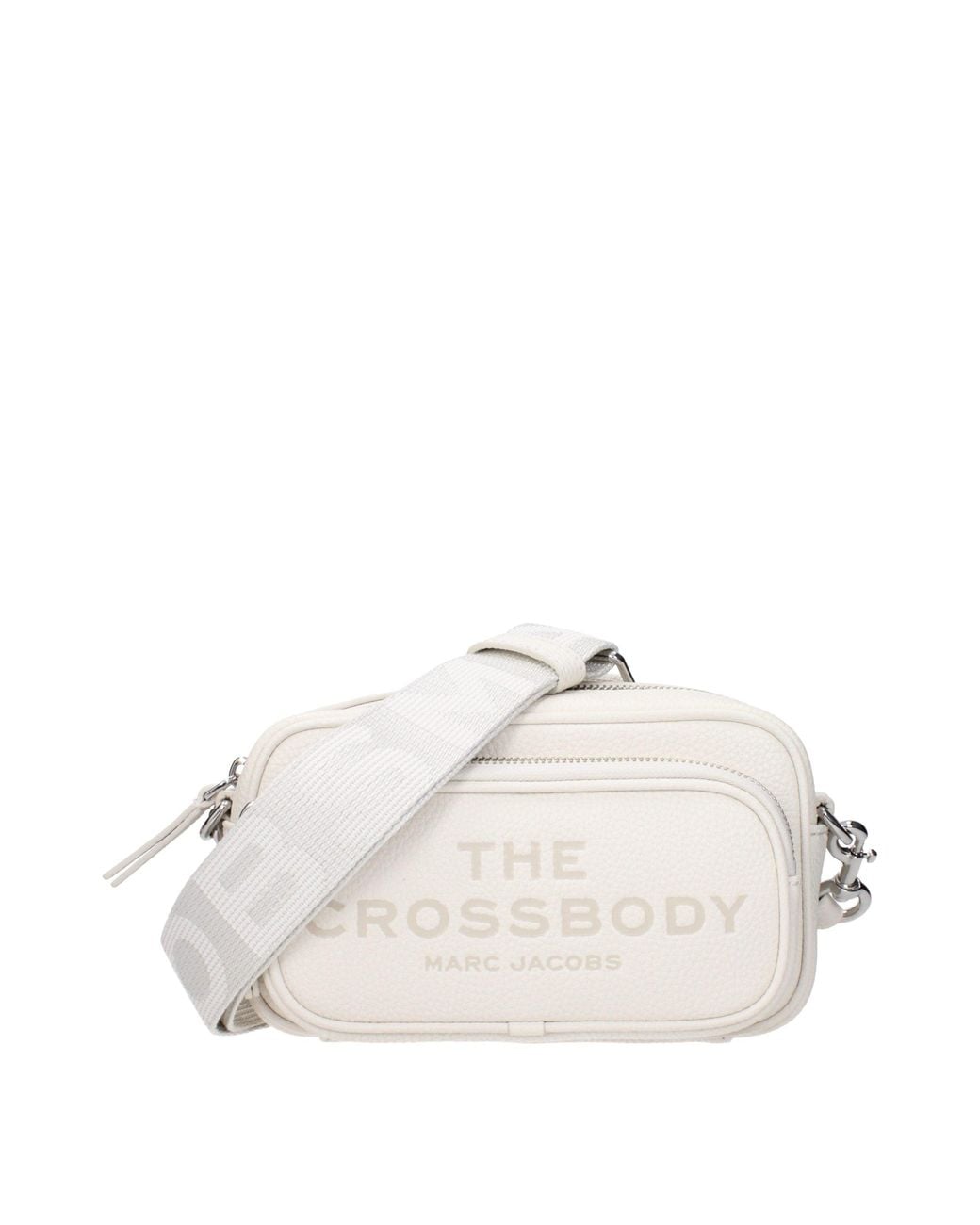 Marc Jacobs White Crossbody Bag Leather/Cotton