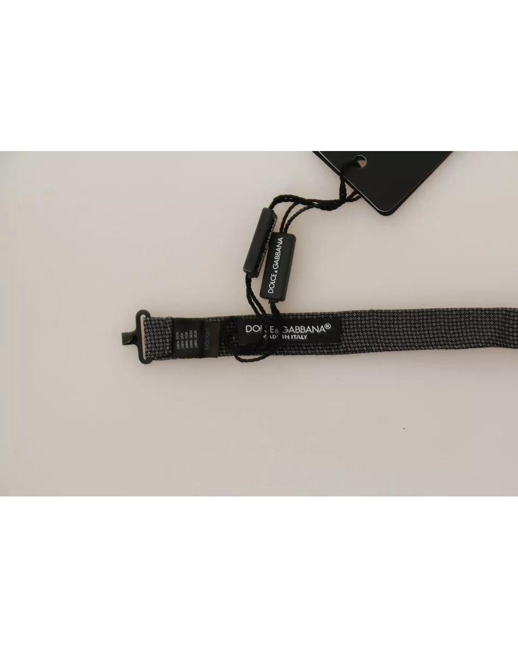 Dolce & Gabbana Black Textured Bow Tie for men