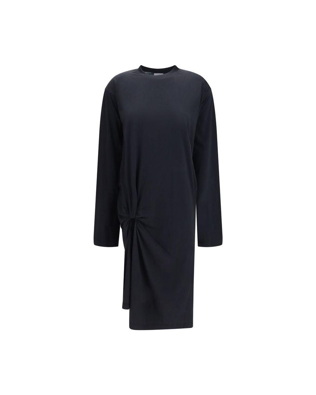 Balenciaga Blue Black Cotton Casual Dress
