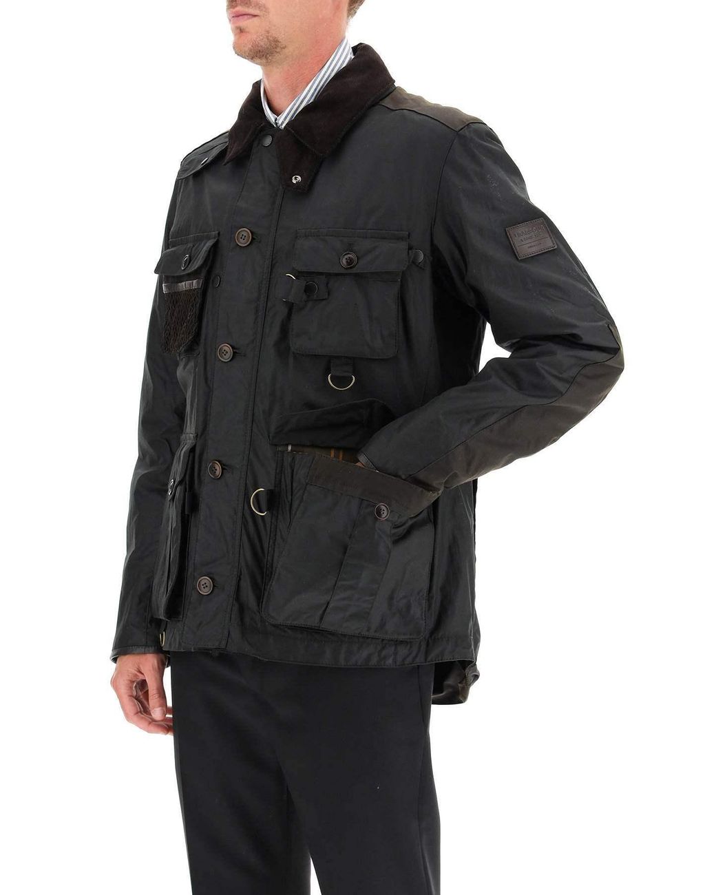 BARBOUR GOLD STANDARD Supa-fissione Waxed Jacket in Black for Men | Lyst