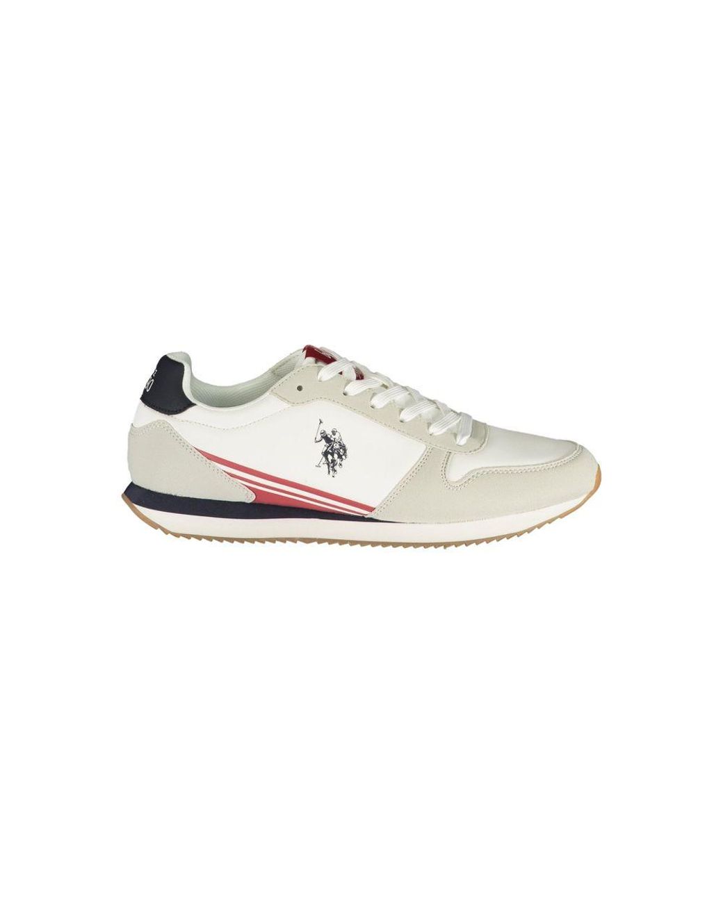 U.S. POLO ASSN. White Polyurethane Men's Sneaker for men