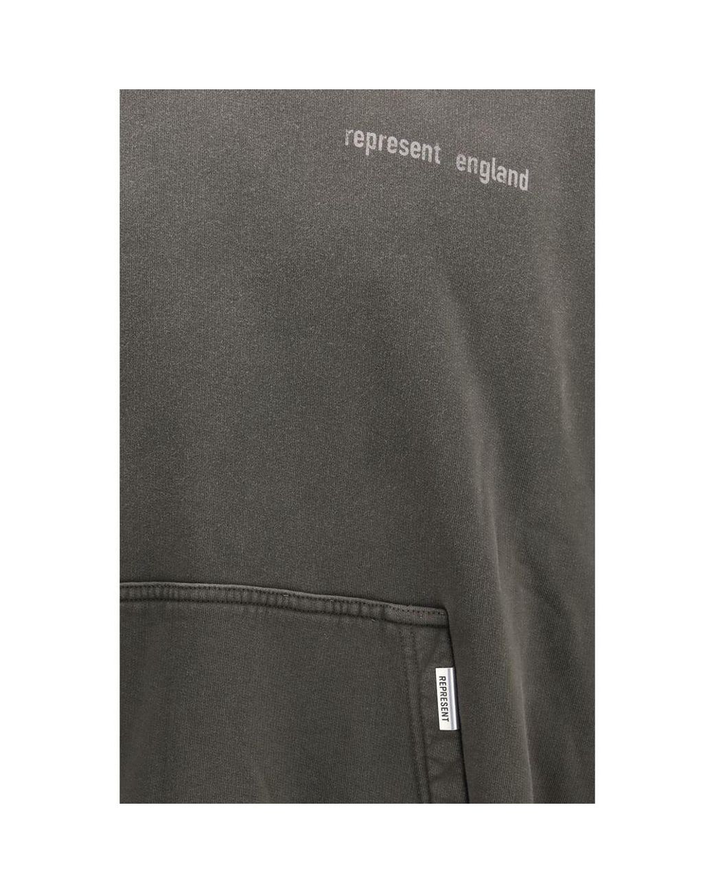 Represent Gray Cotton Sweatshirt for men