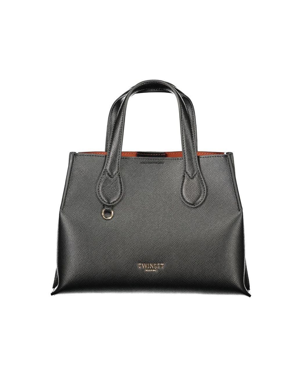 Twinset Black Twinset Polyurethane Bag