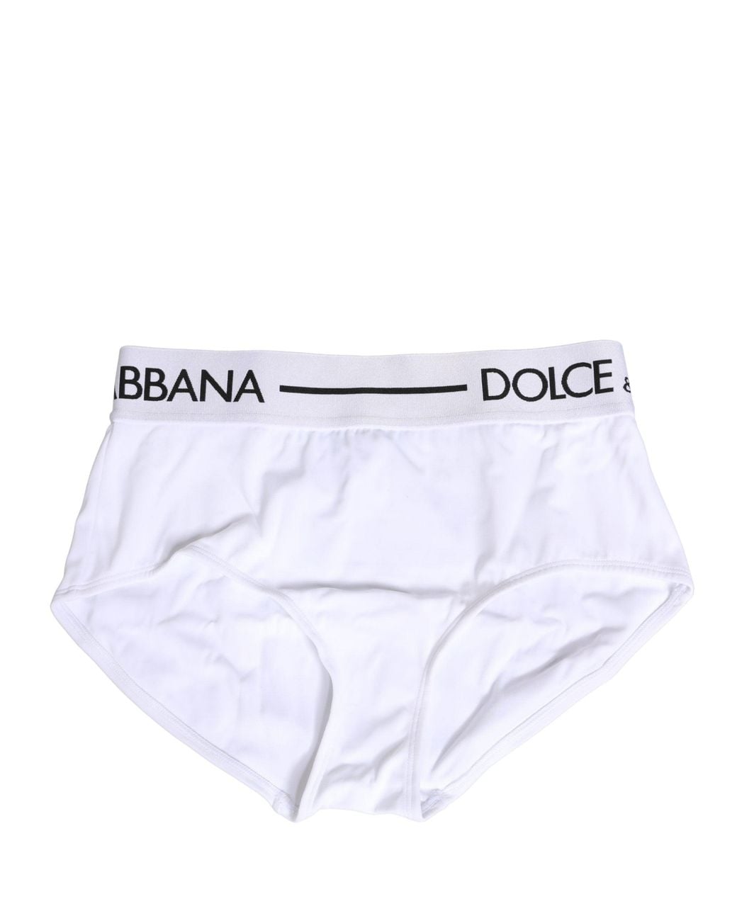 Dolce & Gabbana White Nylon Logo Waistband Panty Underwear Elastane Clothing