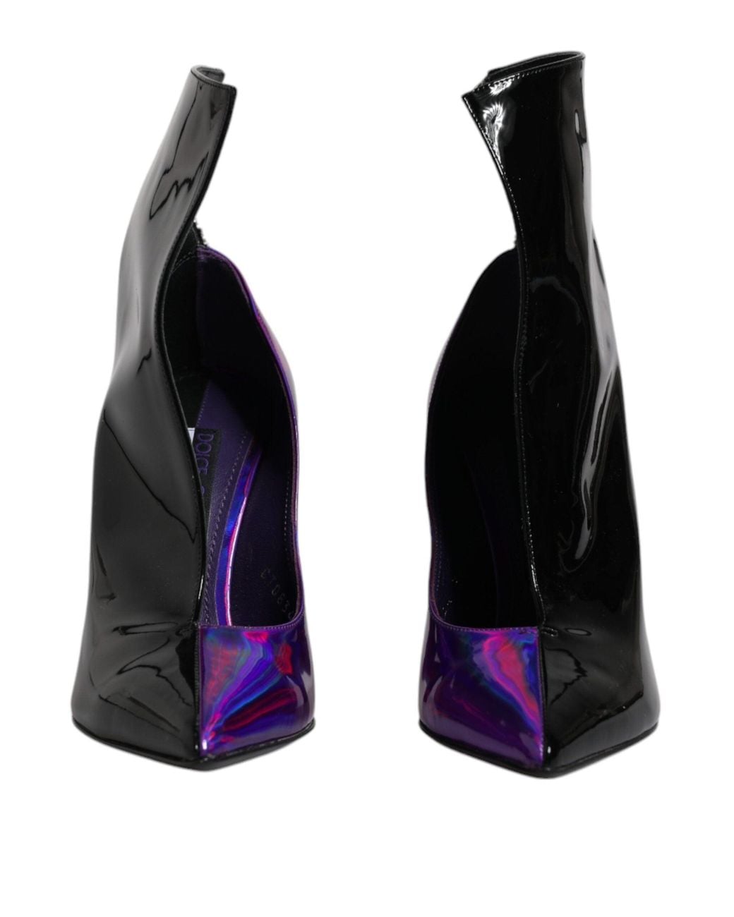 Dolce & Gabbana Purple Pointed Ankle Boots Shoes