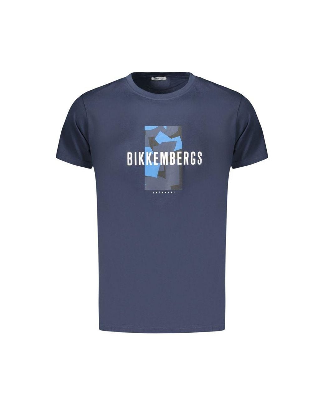 Bikkembergs Blue Blu Cotton Men's T for men