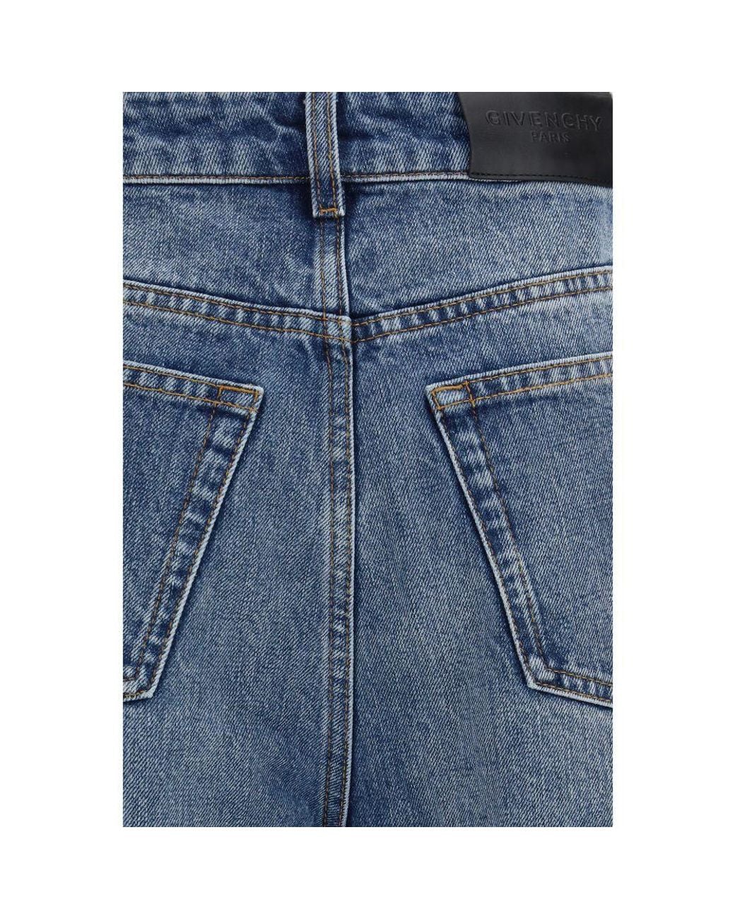Givenchy Blue Cotton Relaxed Fit Jeans