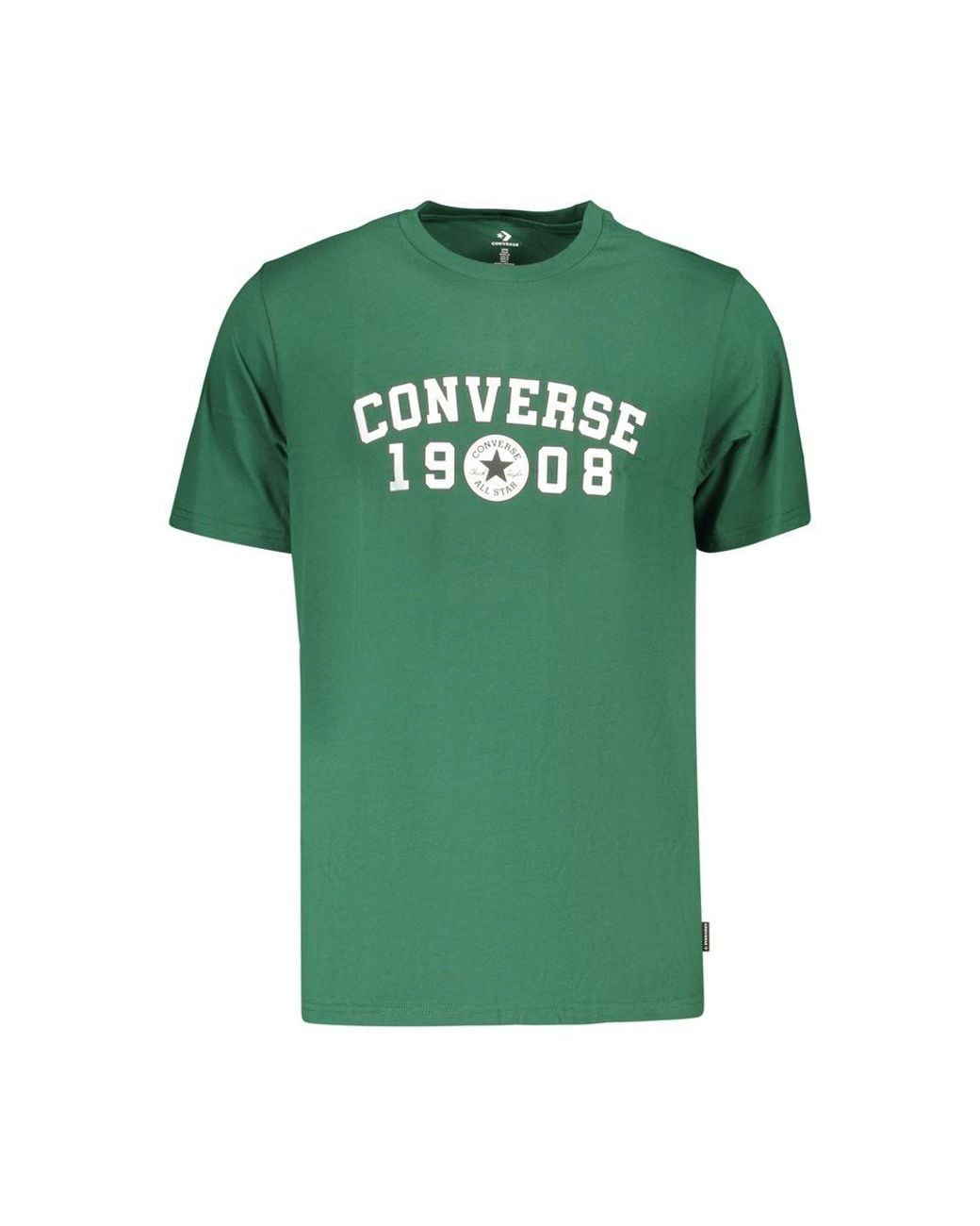 Converse Green Cotton T-Shirt for men