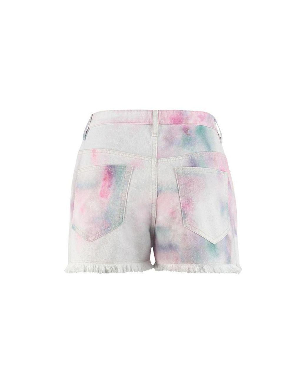 Isabel Marant White Multicolor Denim Shorts