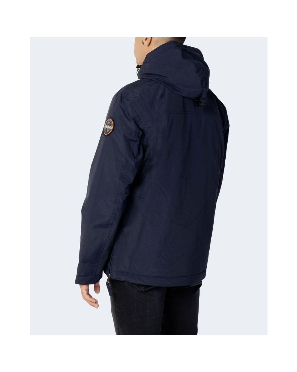 Napapijri Blue Polyester Shell Jacket for men