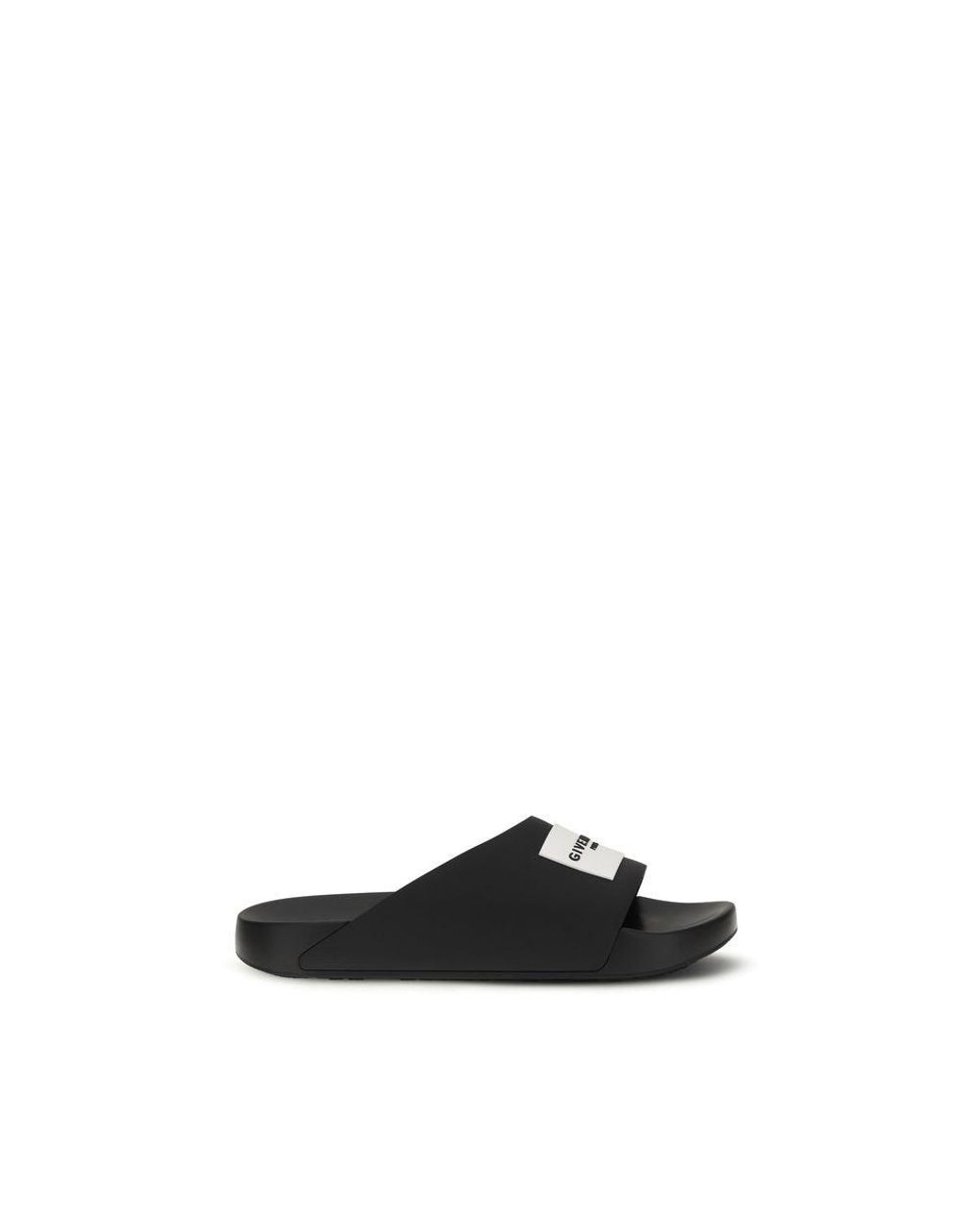 Givenchy Black Rubber Slippers for men