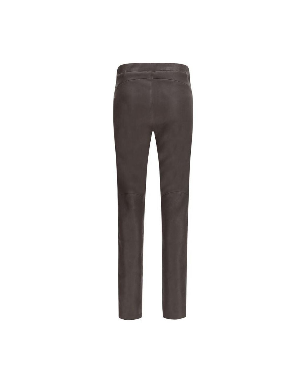Arma Gray Brown Leather Pants