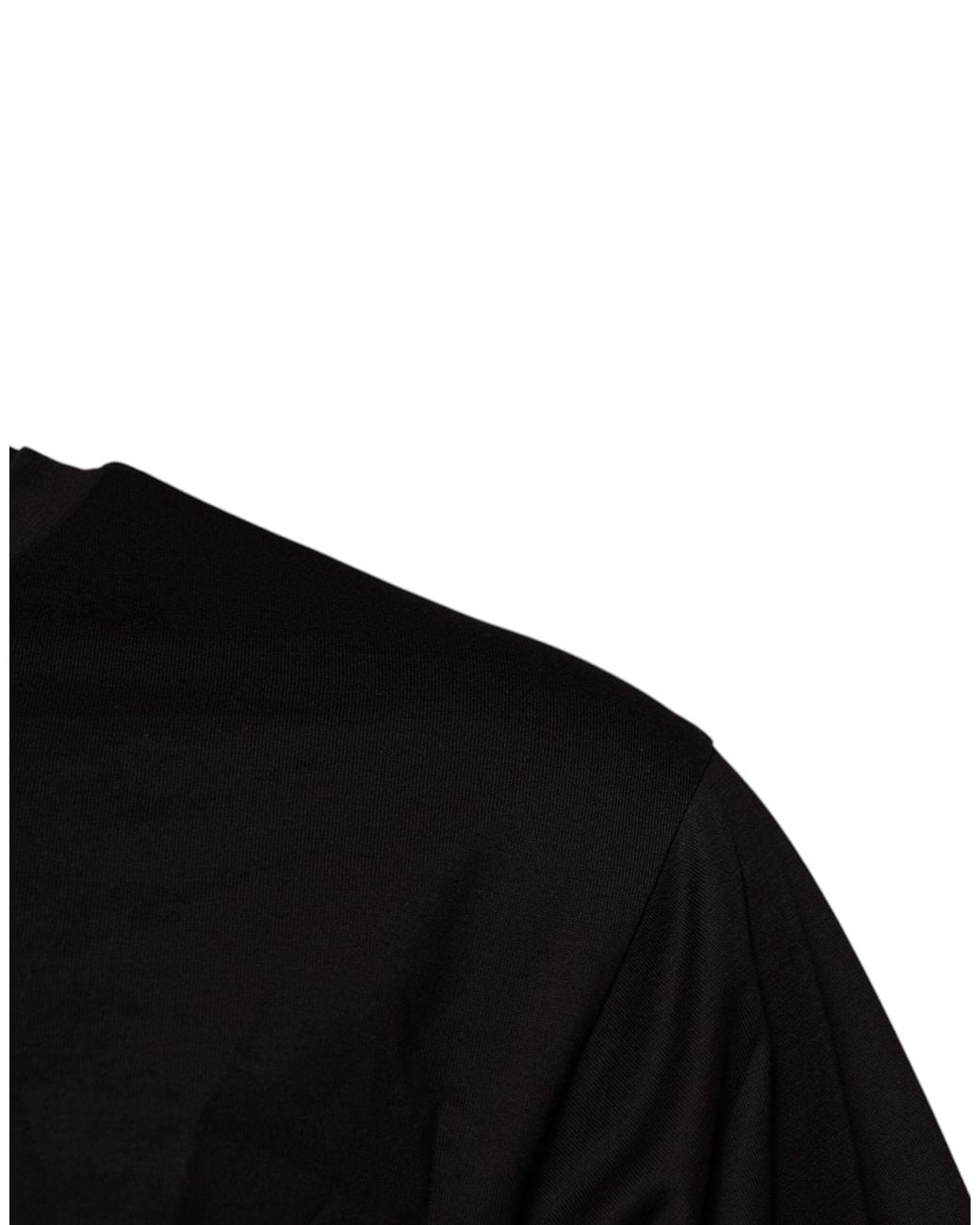 Dolce & Gabbana Black Dark Logo Cotton Crew Neck T-Shirt for men