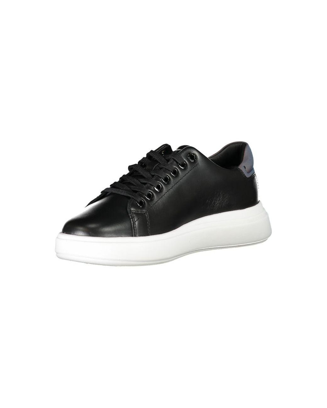 Calvin Klein Black Chic Contrasting Lace-Up Sneakers