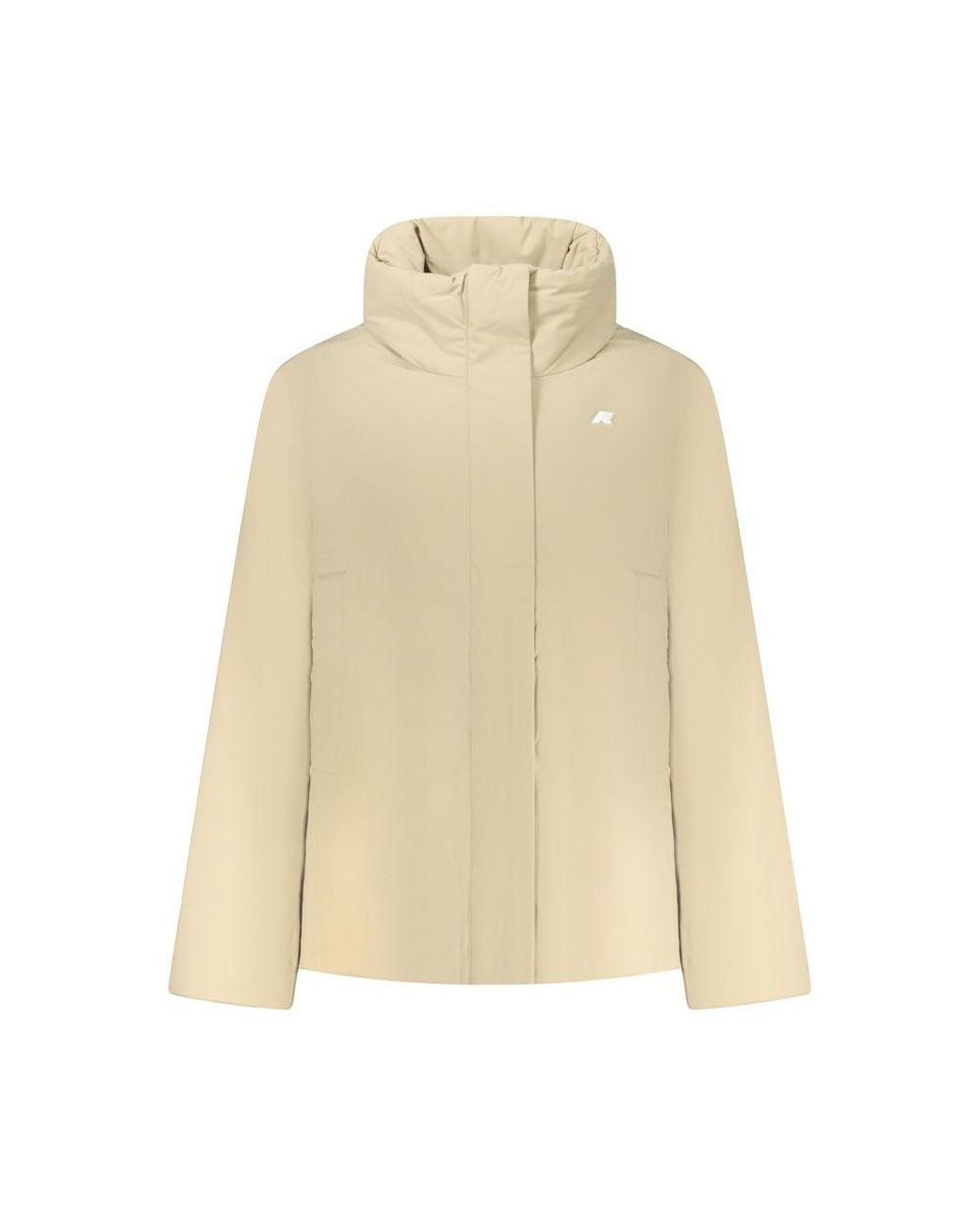 K-Way Natural Beige Nylon Jacket - S