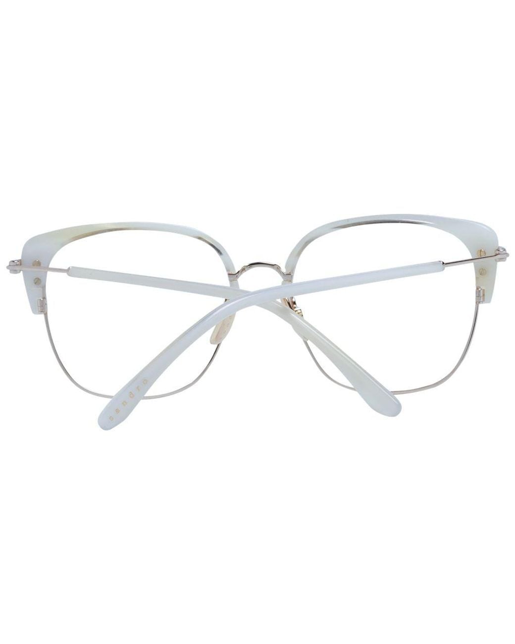 Sandro Metallic White Stainless Steel Glasses (frames) for men