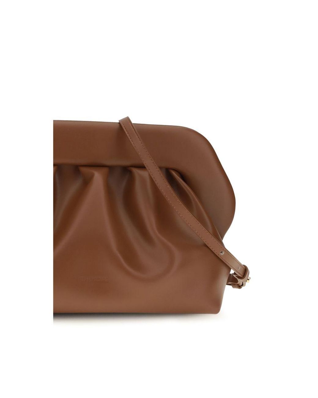 THEMOIRÈ Brown Vegan Leather Clutch Bag