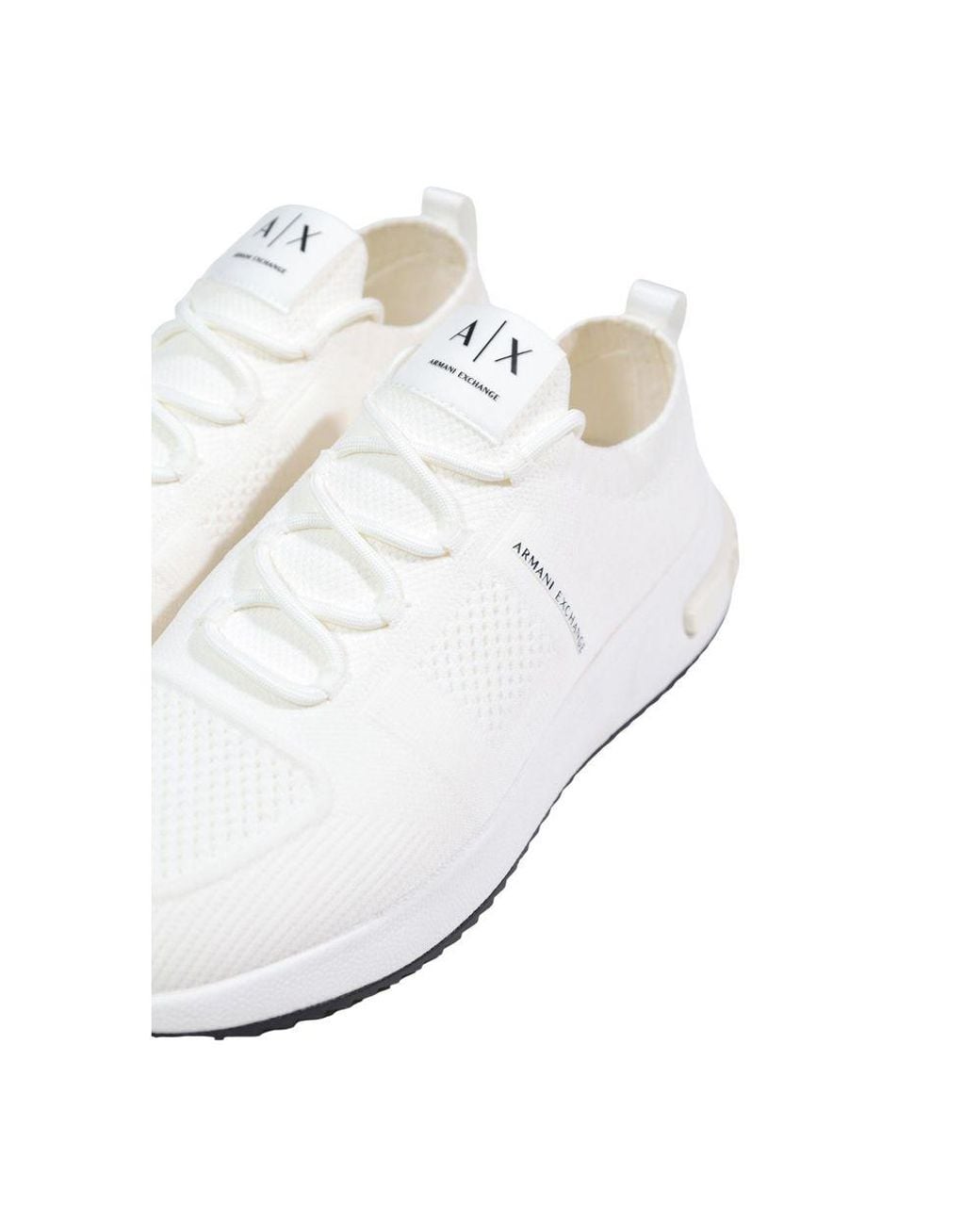 ARMANI EXCHANGE White Polyester Athletic Sneakers for men