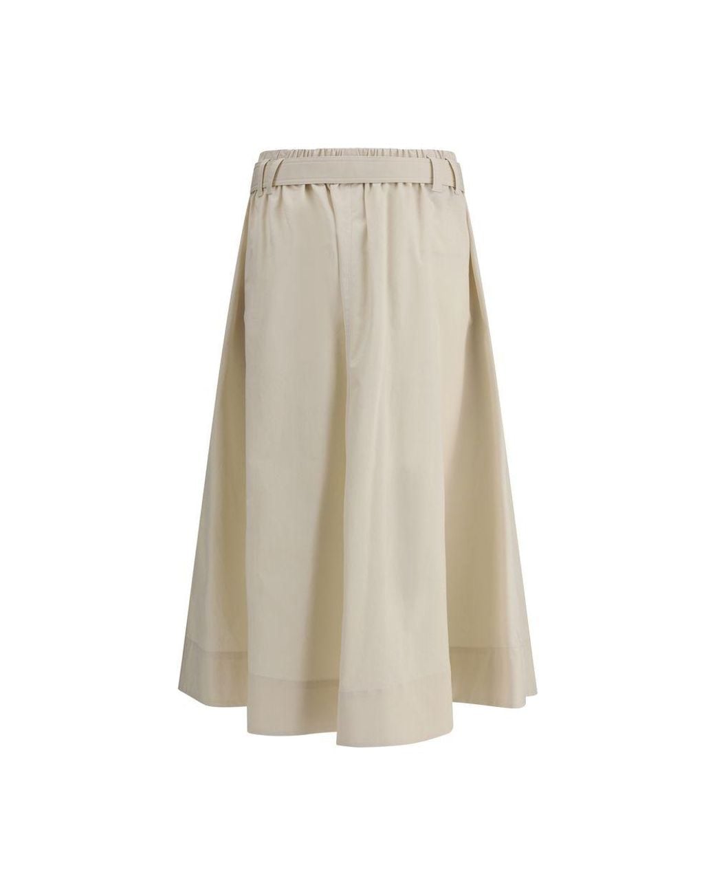 Brunello Cucinelli Natural Midi Skirts