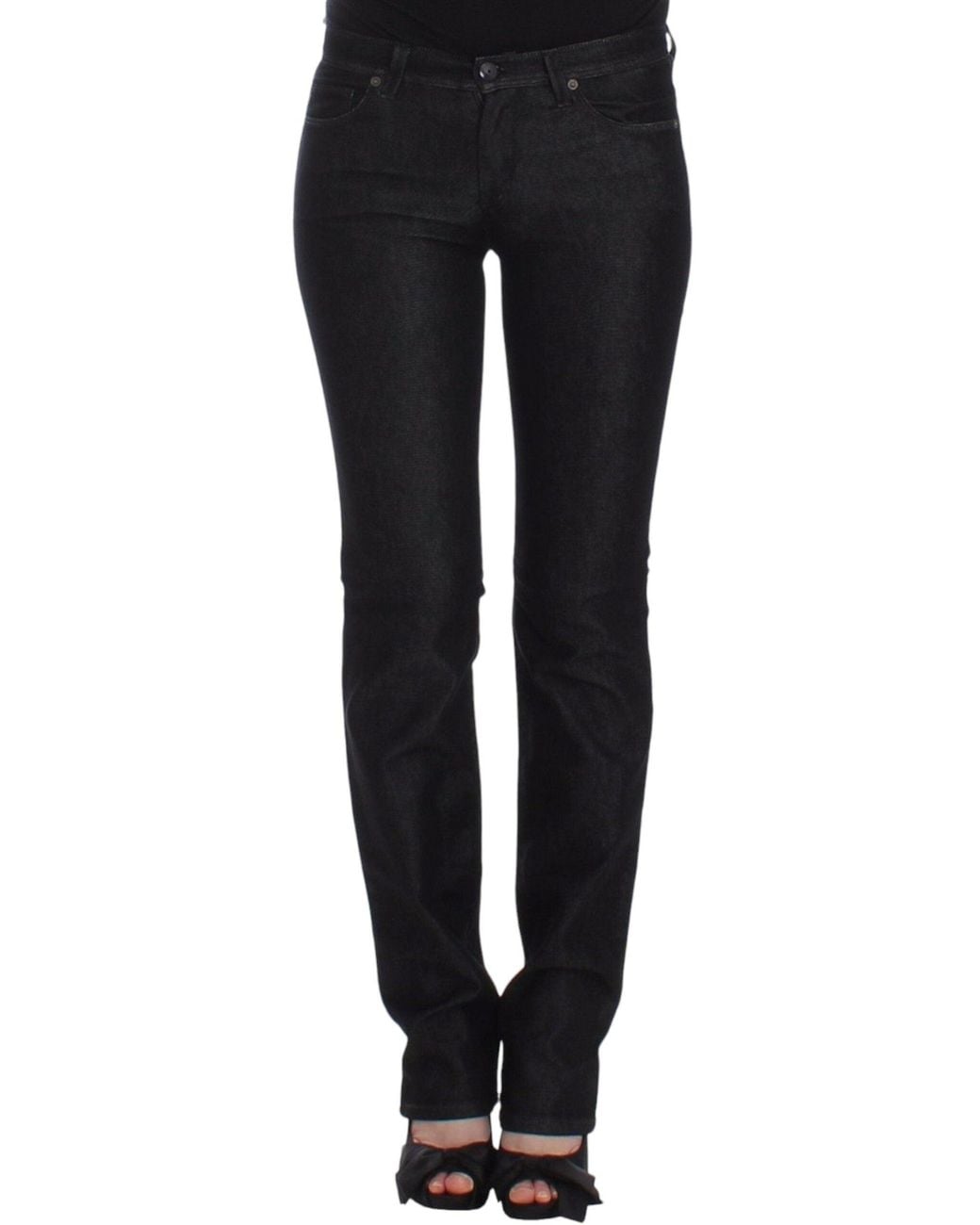 Ermanno Scervino Black Slim Jeans Denim Pants Skinny Leg Stretch