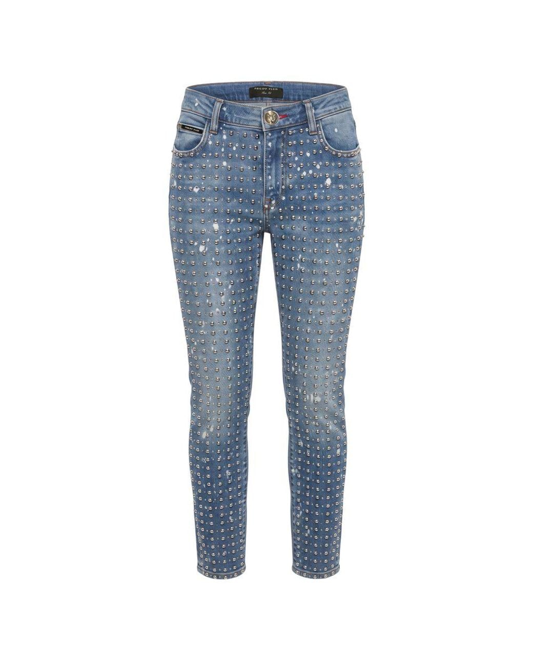 Philipp Plein Blue Cotton Jeans