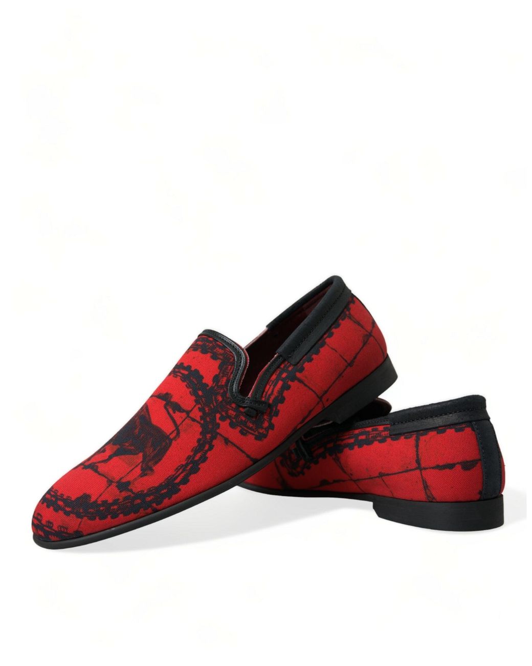 Dolce & Gabbana Red Torero Loafers Slippers Shoes for men