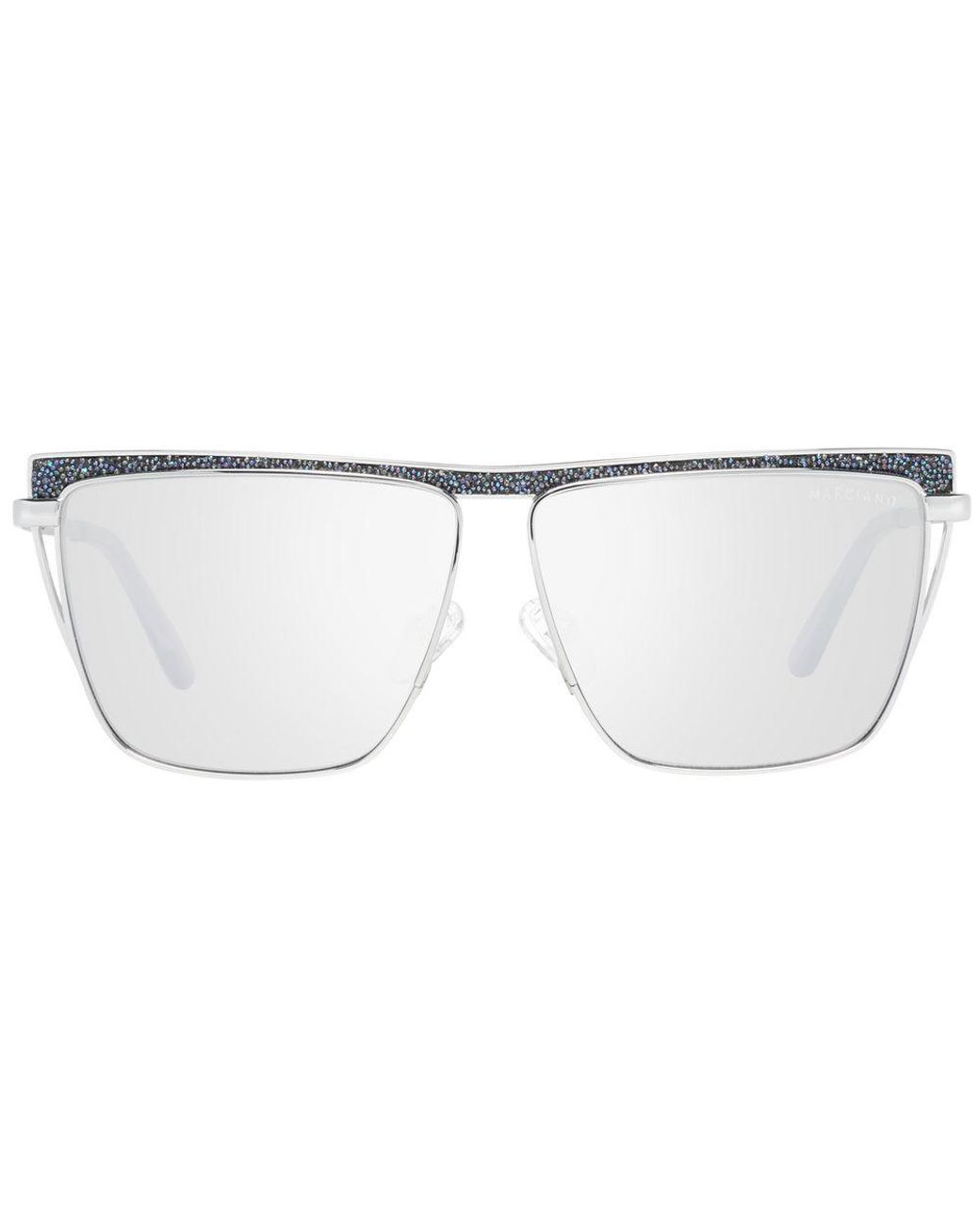 MARCIANO BY GUESS White Silver Metal Sunglasses for men