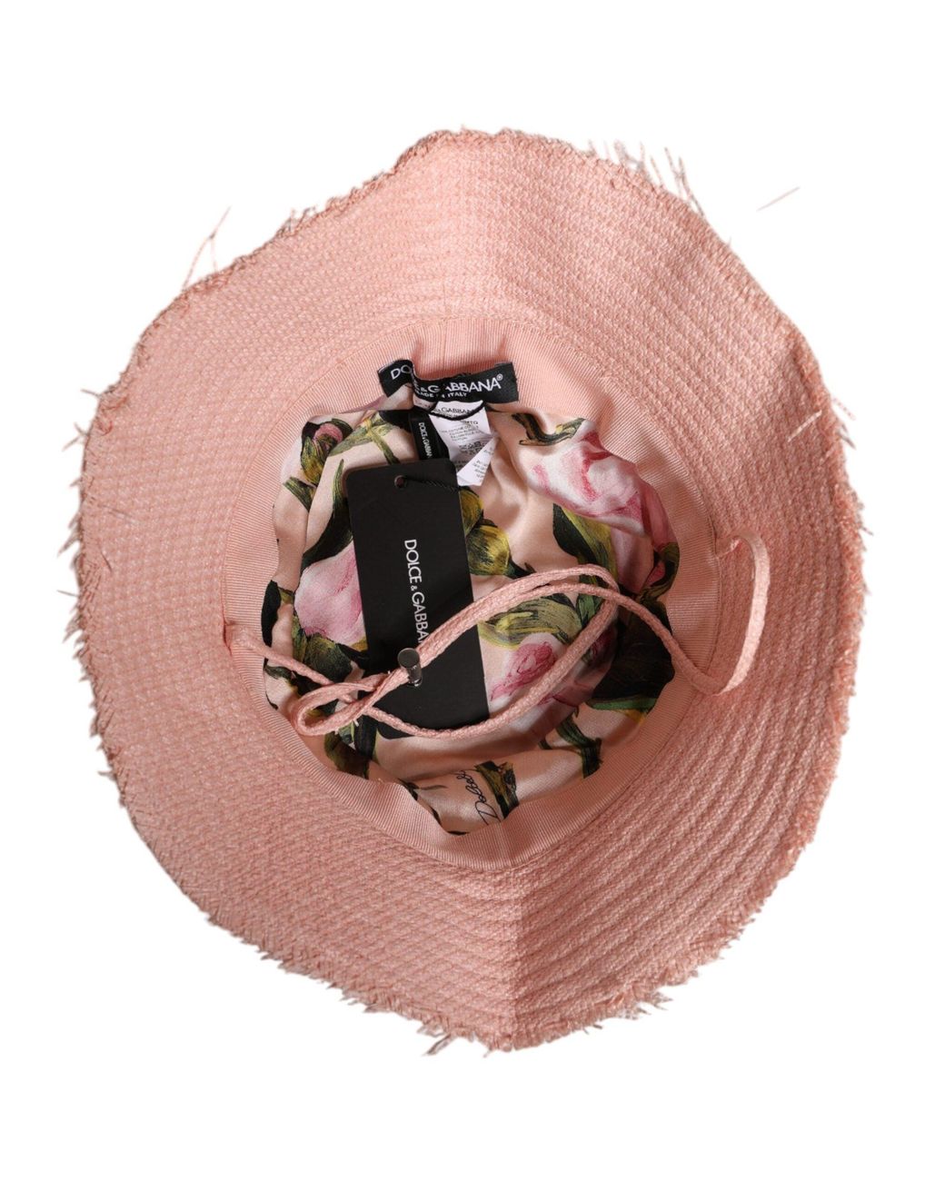 Dolce & Gabbana Pink Cotton Wide Brim Bucket Hat