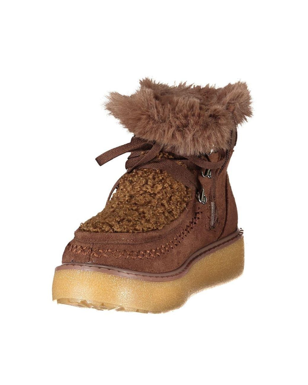 Laura Biagiotti Brown Polyurethane S Boot