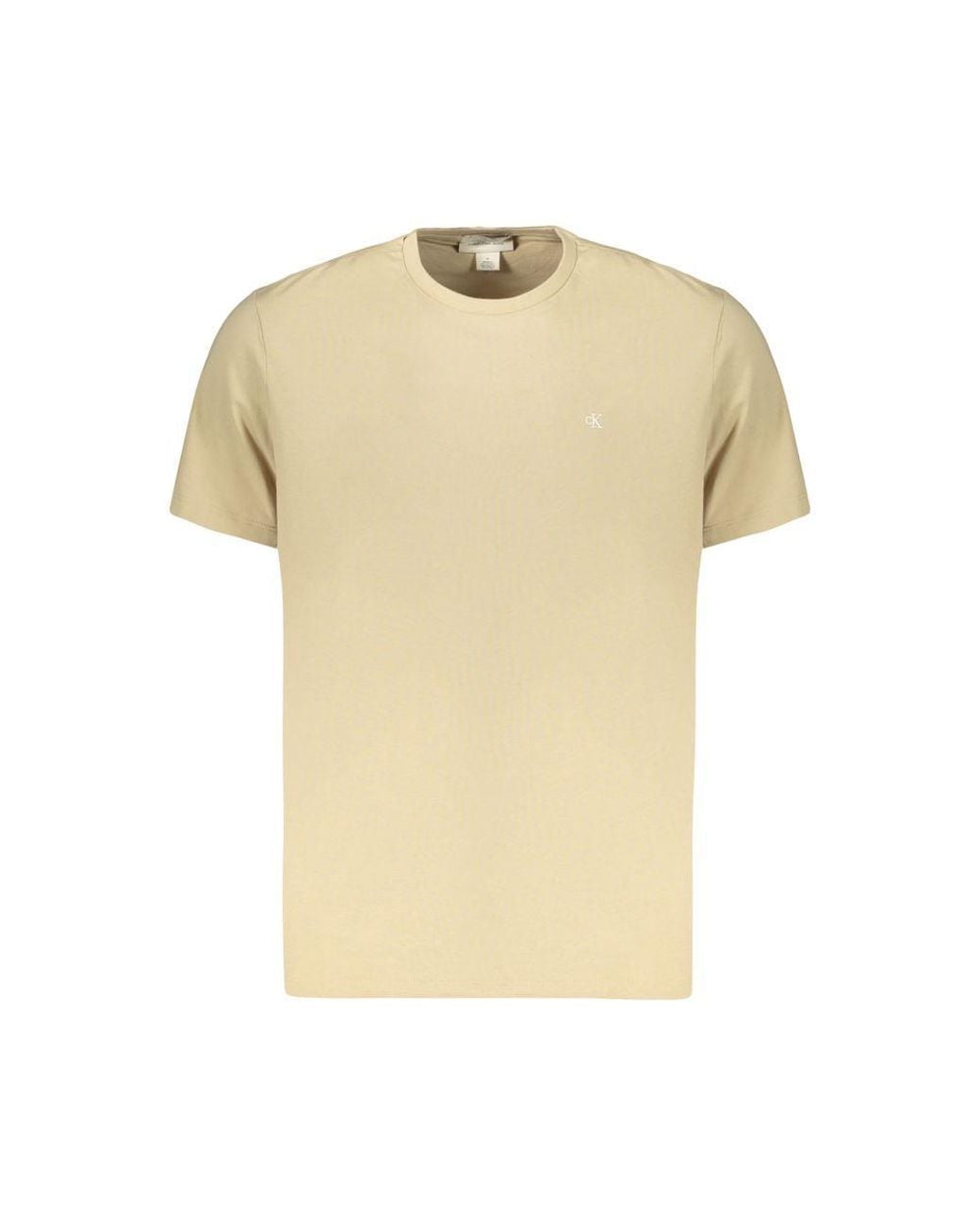 Calvin Klein Yellow Cotton T-Shirt for men