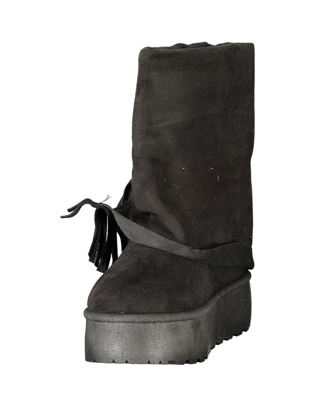 Laura Biagiotti Black Nero Polyurethane S Boot