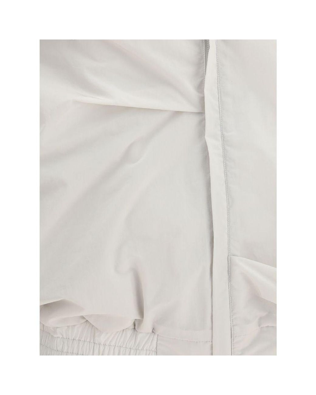 ALAINPAUL White Gray Polyamide Shell Jacket