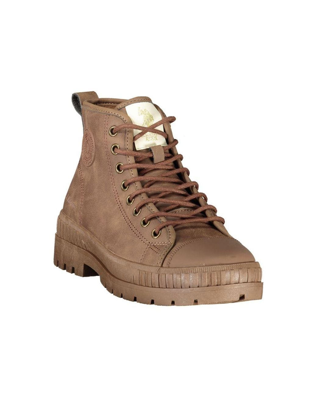 U.S. POLO ASSN. Brown Polyurethane Boot